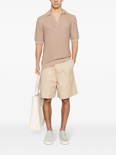 Crochet polo shirt