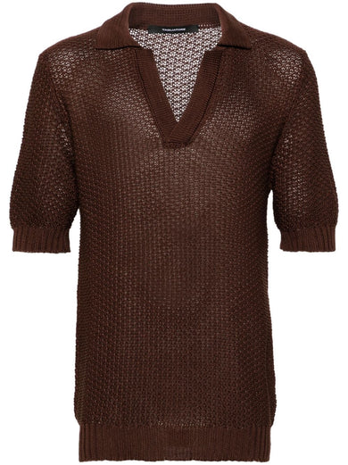 Crochet polo shirt