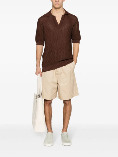 Crochet polo shirt