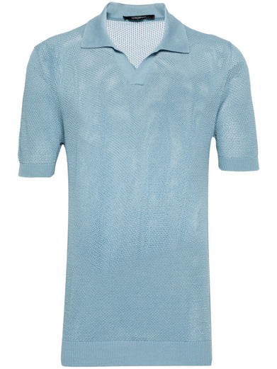 Crochet polo shirt