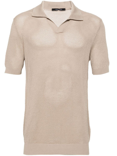Crochet polo shirt