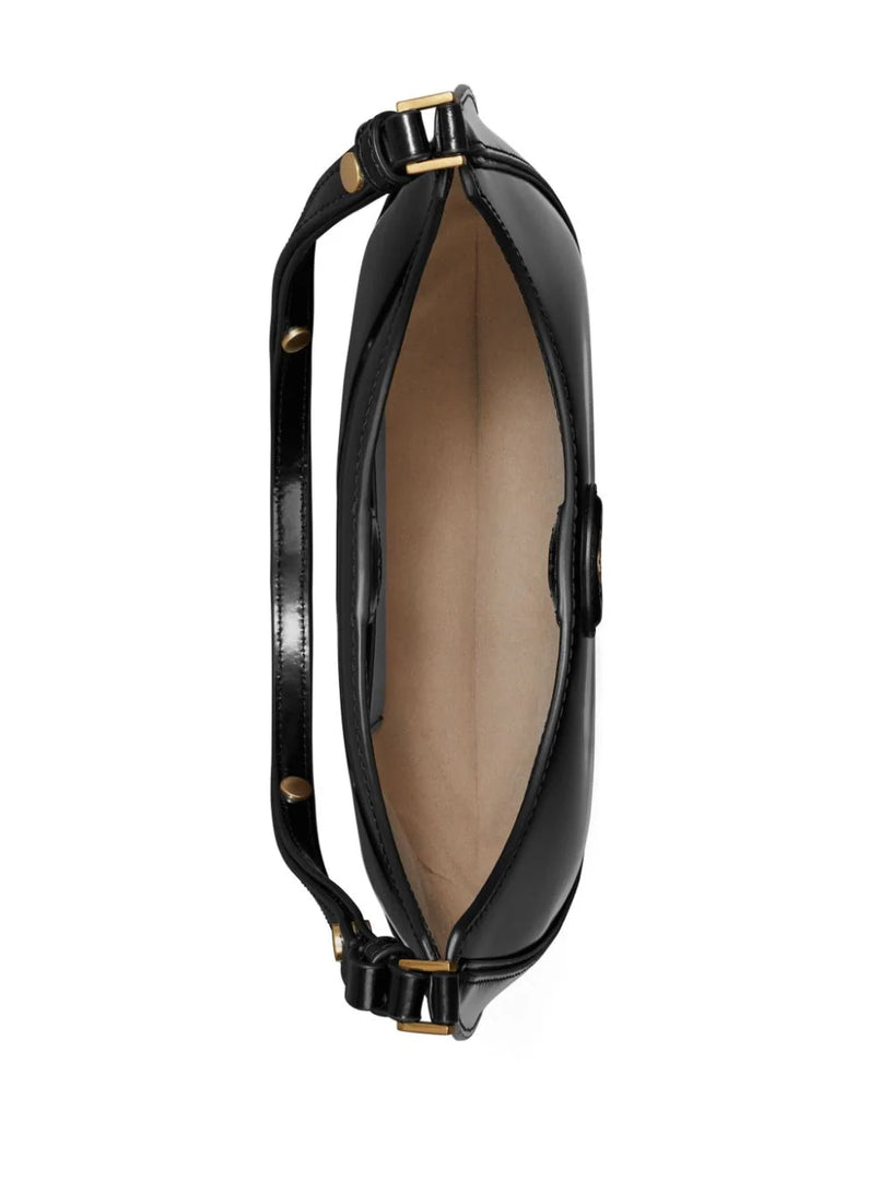 Robinson crescent bag in brushed leather