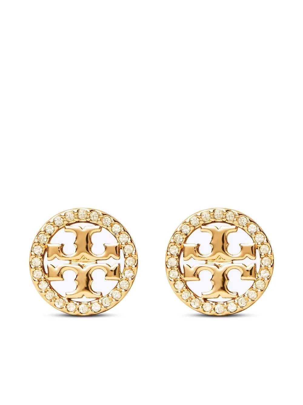Miller stud earrings with pavé