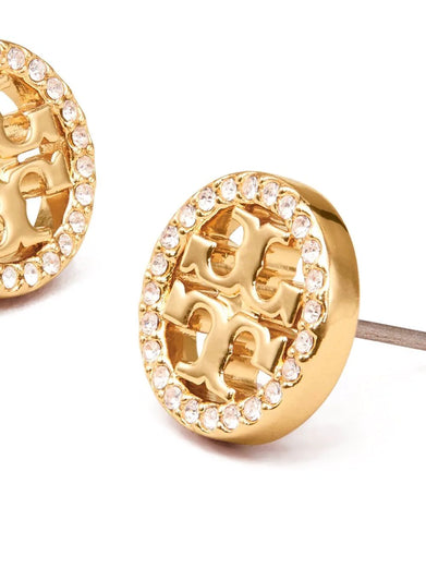 Miller stud earrings with pavé