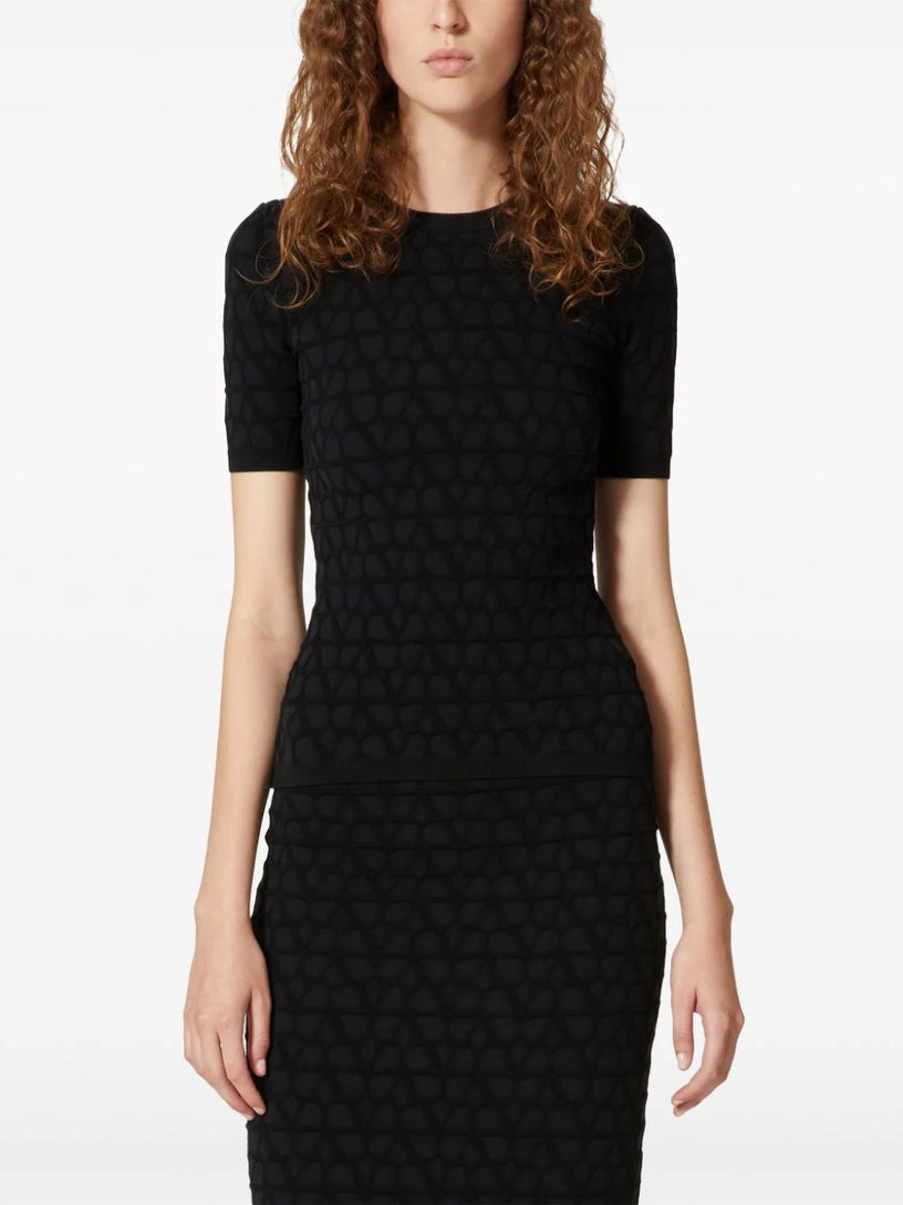 Stretched Viscose Toile Iconographe sweater
