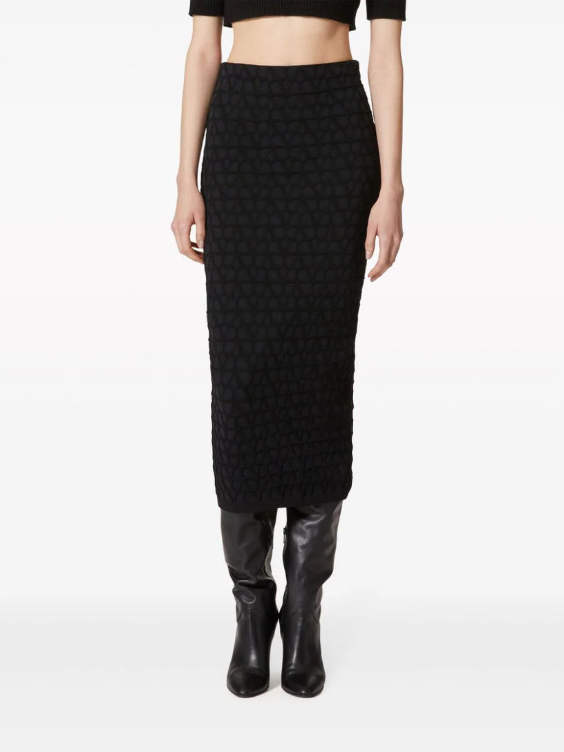 Skirt in Stretched Viscose Toile Iconographe