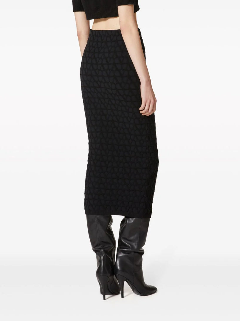 Skirt in Stretched Viscose Toile Iconographe