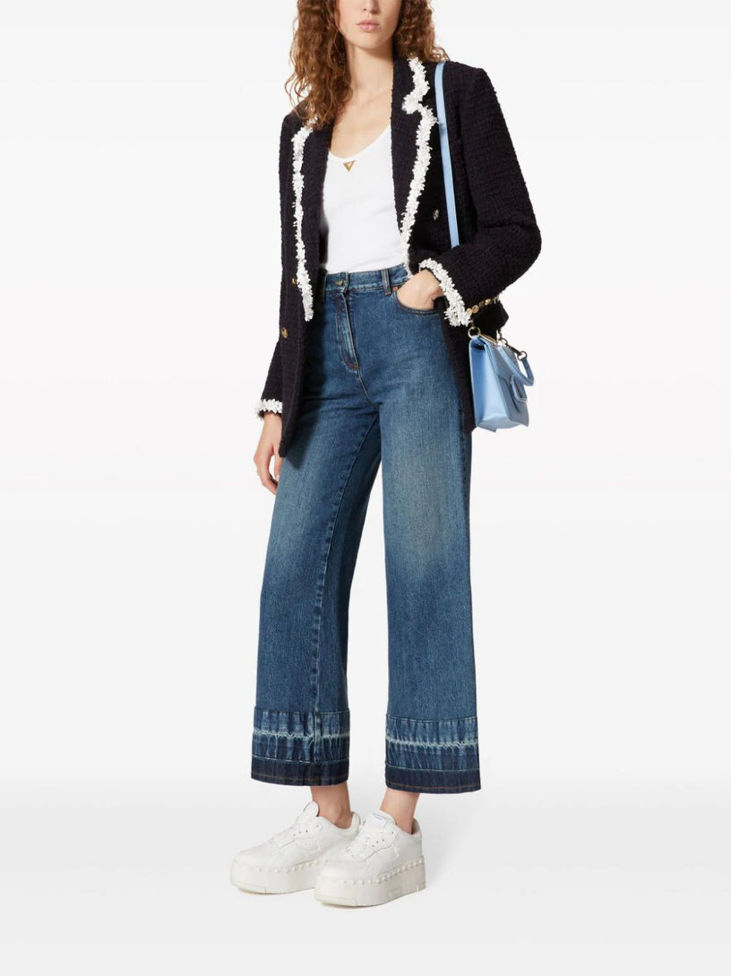 Top in ribbed cotton