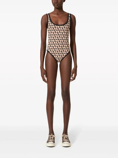 One-piece swimsuit in Lycra Toile Iconographe