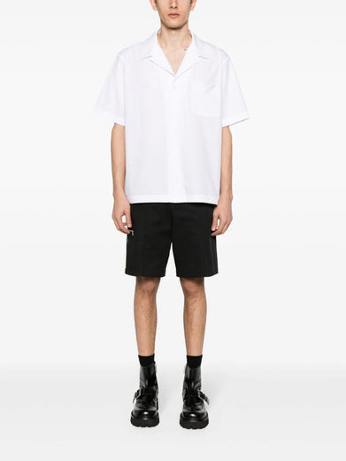 Bowling shirt with rubberised V Detail