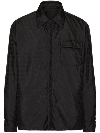 Nylon jacket with all-over Toile Iconographe motif