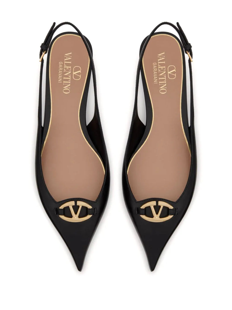 The Bold Edition VLogo slingback ballerinas