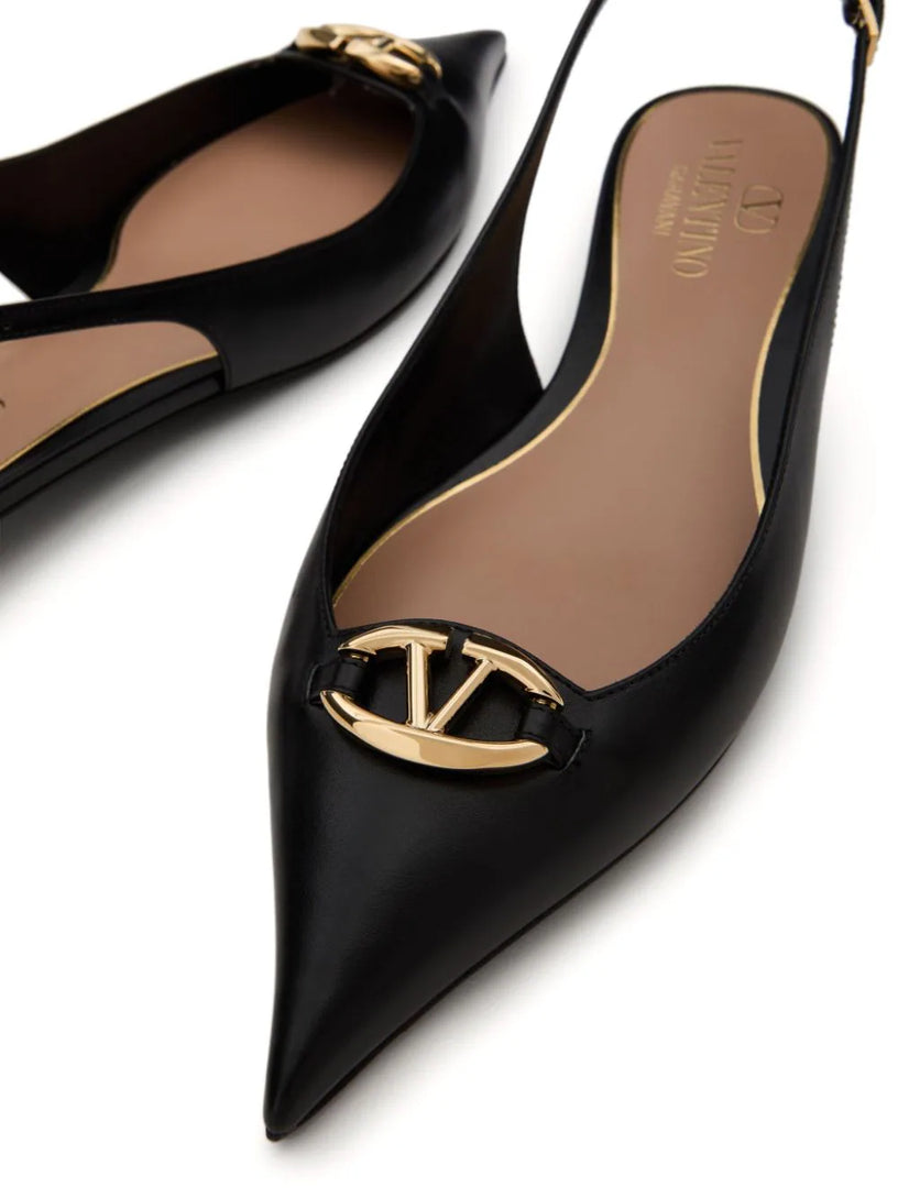 The Bold Edition VLogo slingback ballerinas