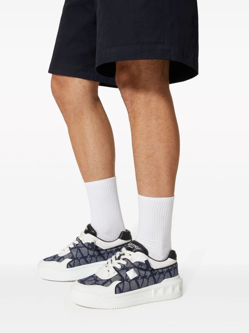 ONE STUD XL Low Sneaker in Toile Iconographe