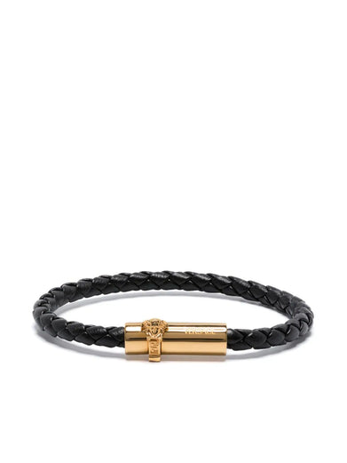 Medusa Braided Leather Bracelet