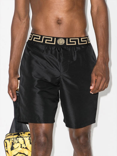 Greca border beach shorts