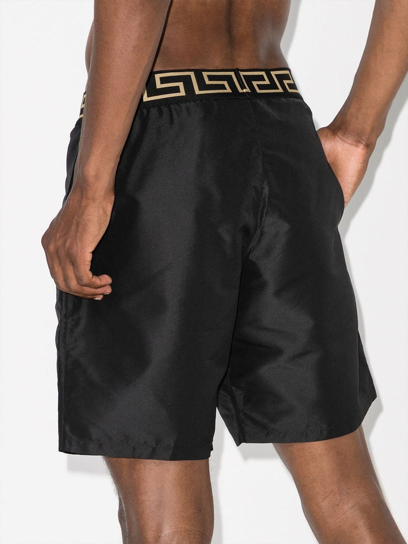 Greca border beach shorts