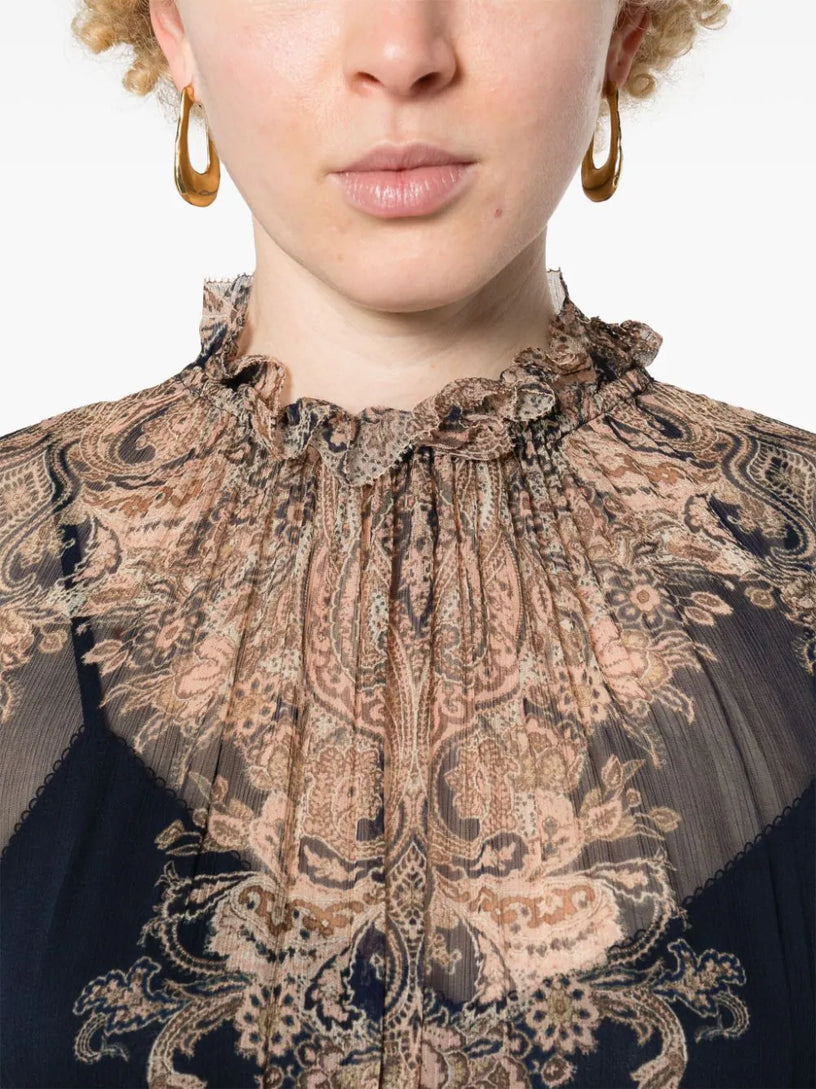 Natura Midi Dress ZIMMERMANN Blu