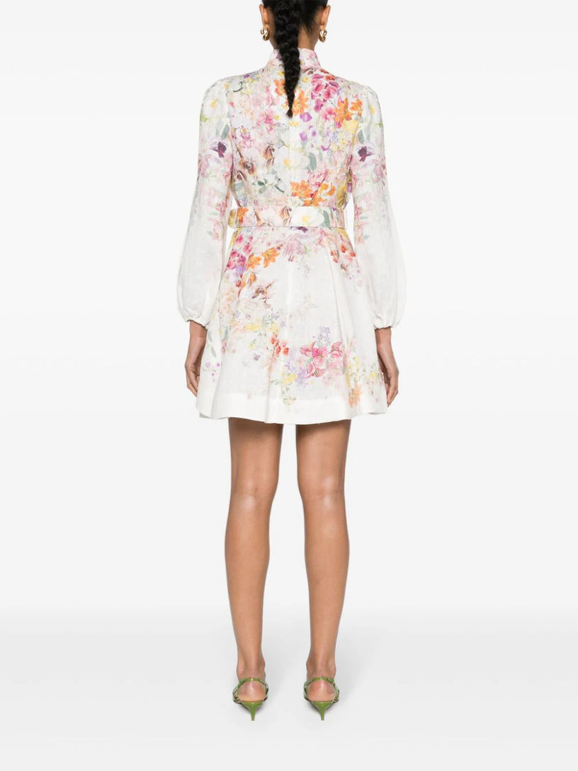 natura buttoned mini dress Natura buttoned mini dress ZIMMERMANN Bianco