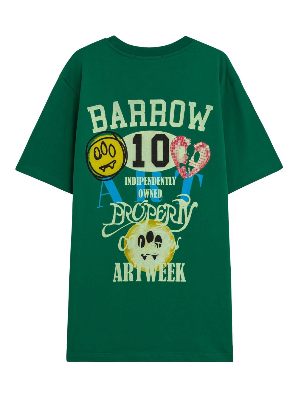 BARROW Men T-shirt Green S5BWUATH150 BW030 Barrow T-Shirt In