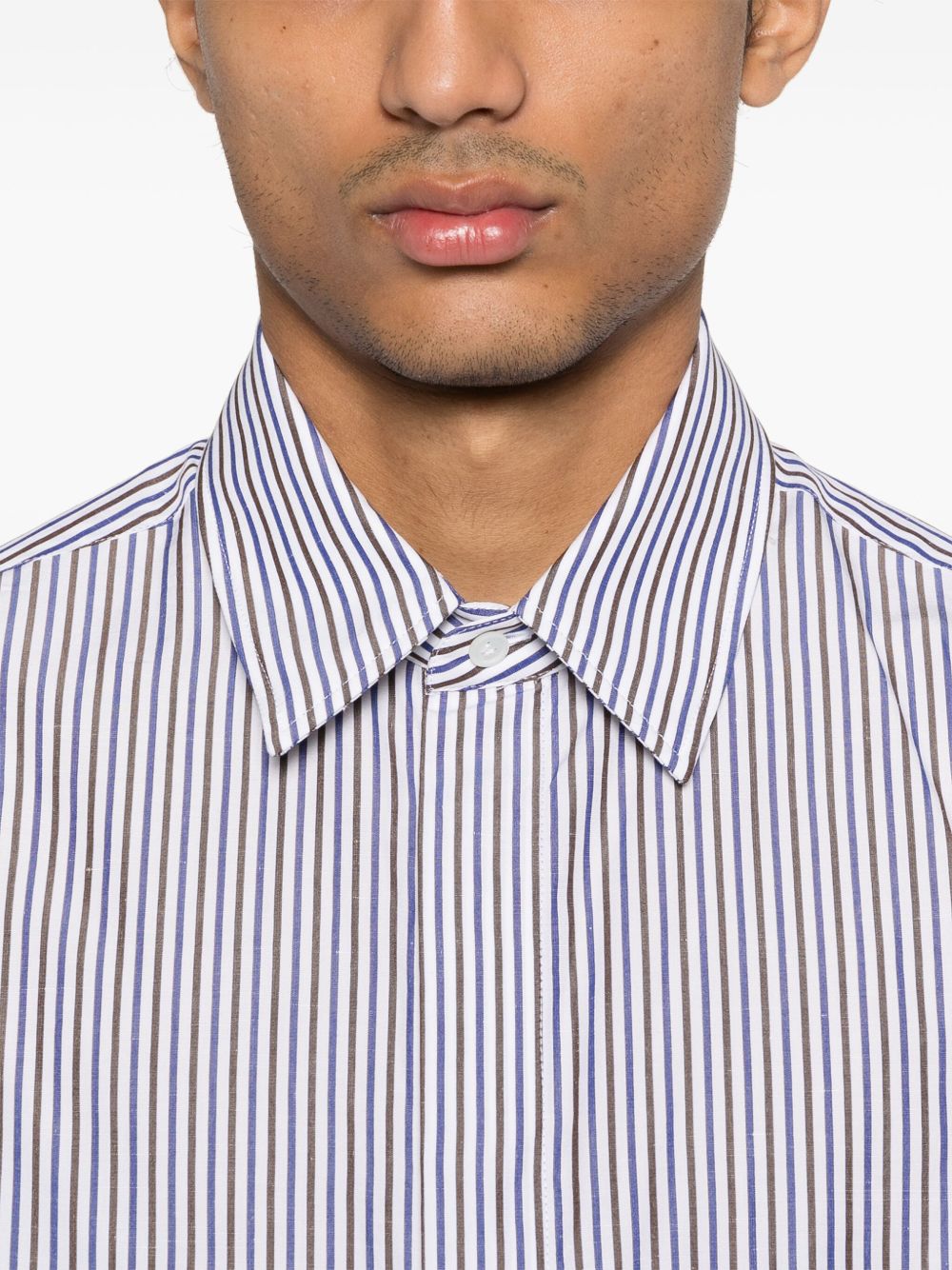 Shirt Bi colour thin stripe