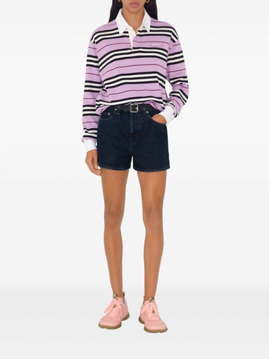Striped polo shirt