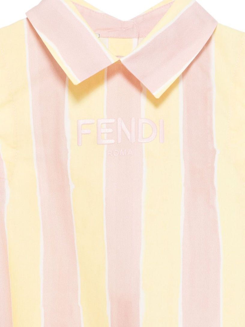 Pequin print dress