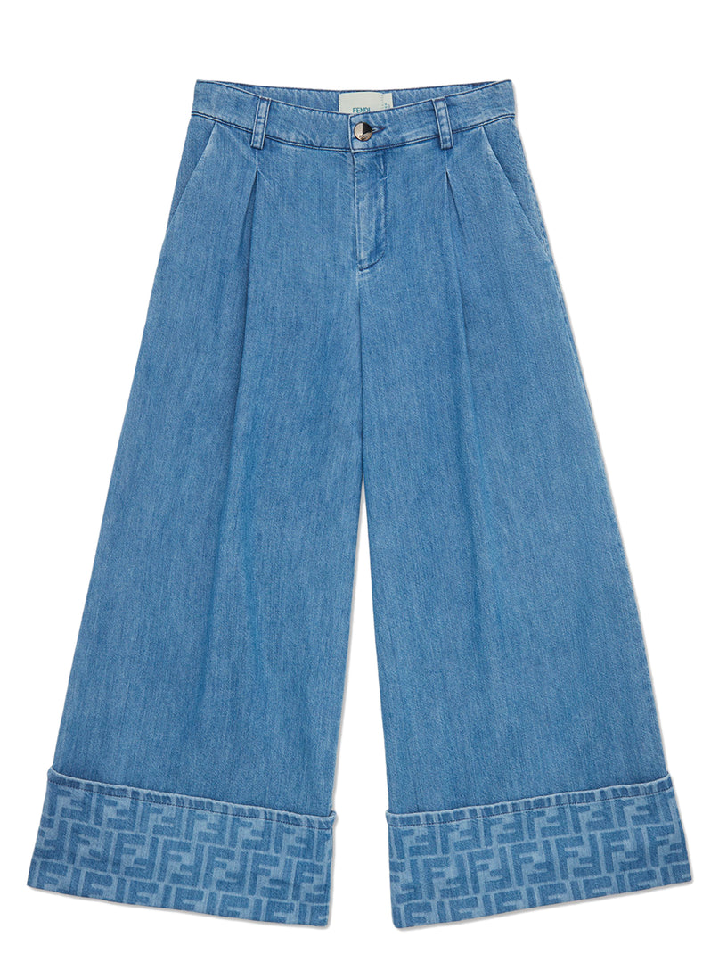 Junior trousers in light denim