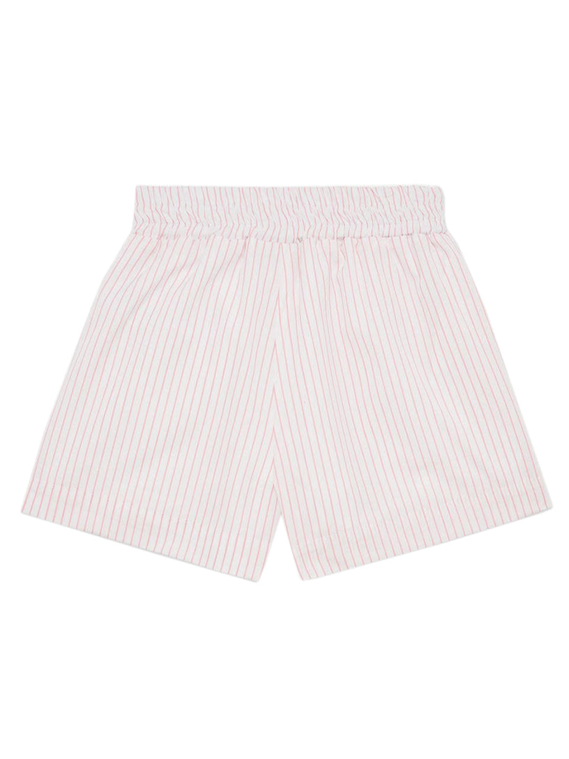 Striped cotton shorts