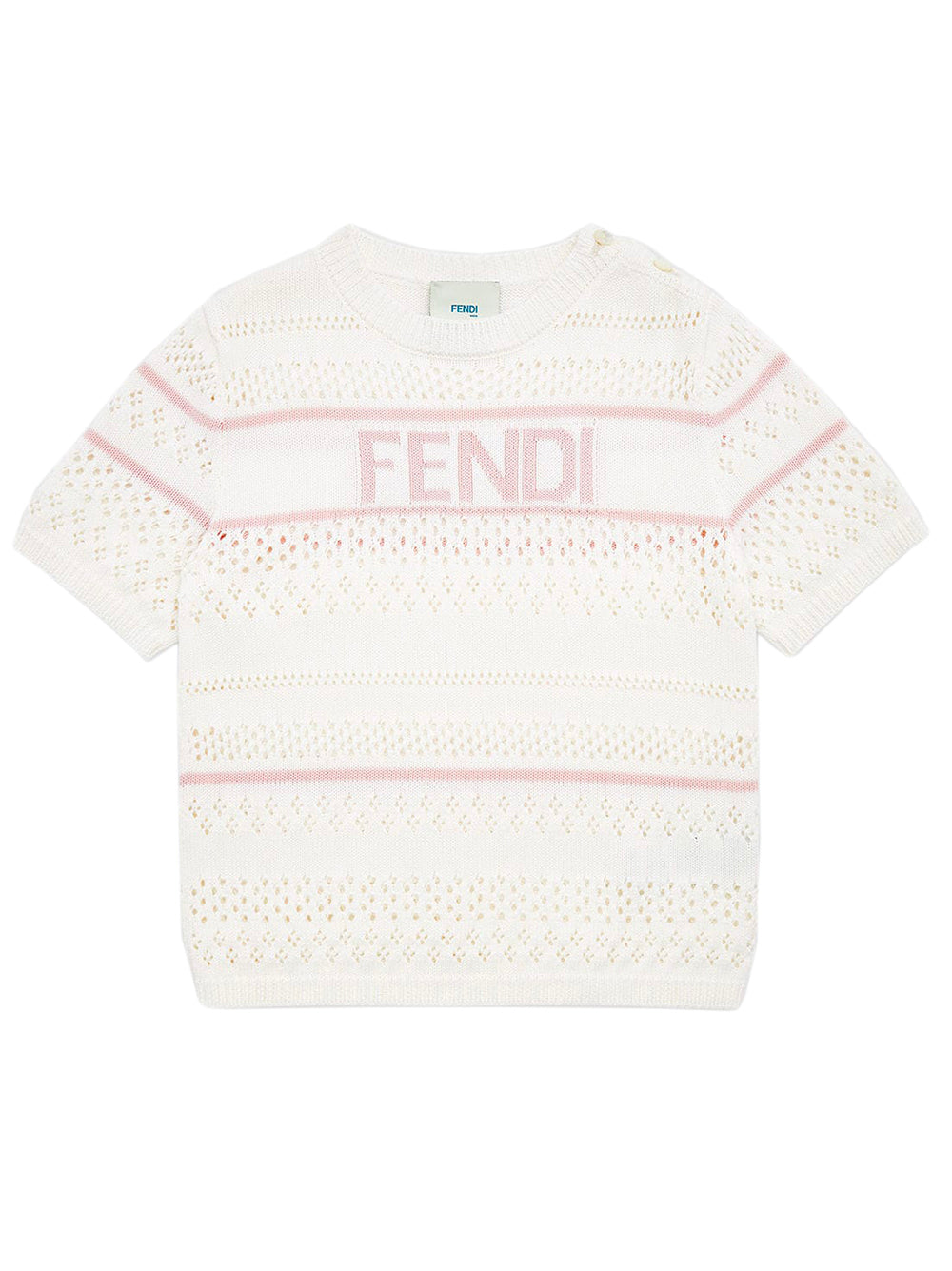 Crochet knit T-shirt