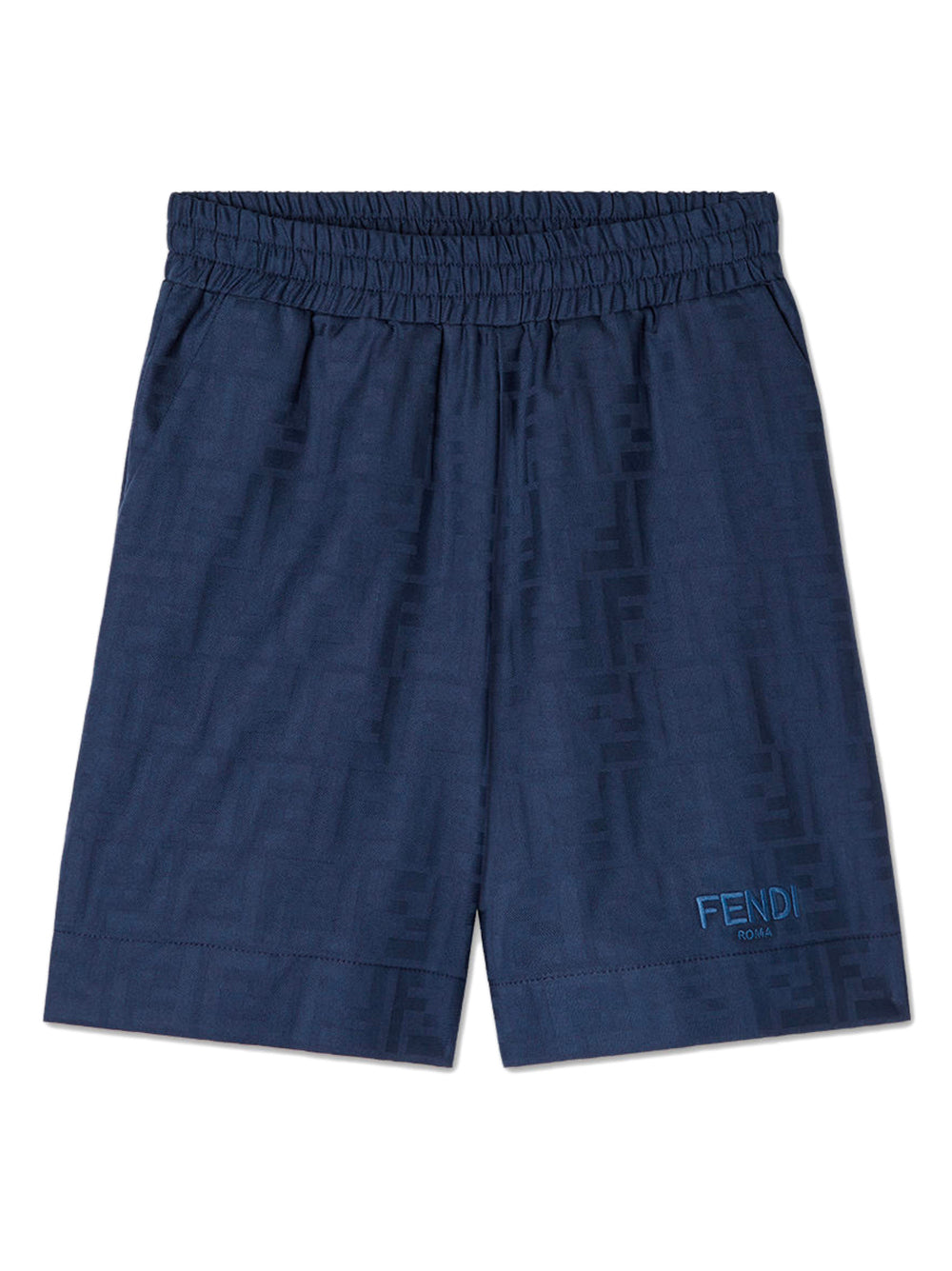FF cotton jacquard Bermuda shorts