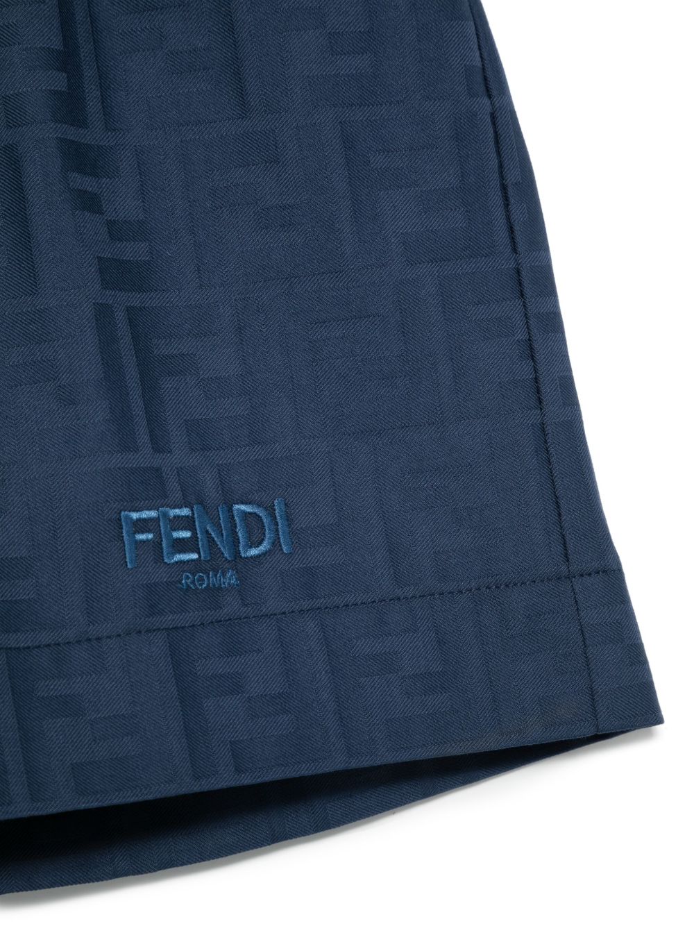 FF cotton jacquard Bermuda shorts