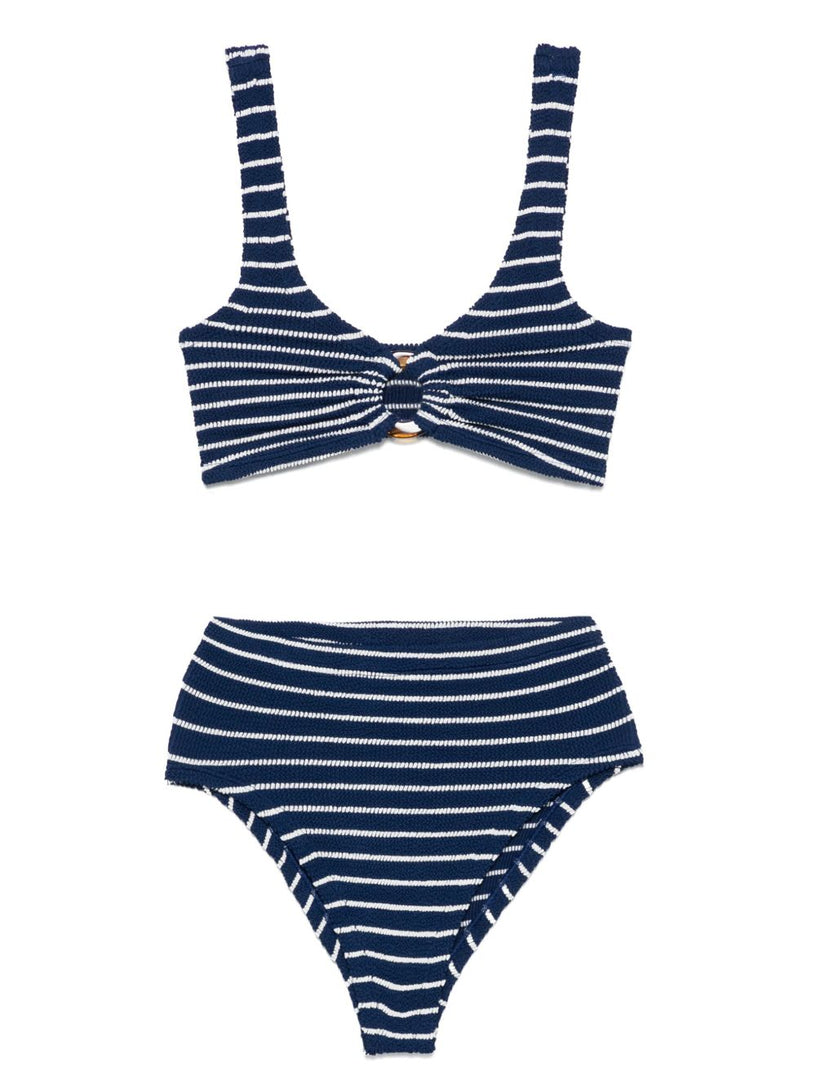 Nadine Bikini Striped Navy Blue/White