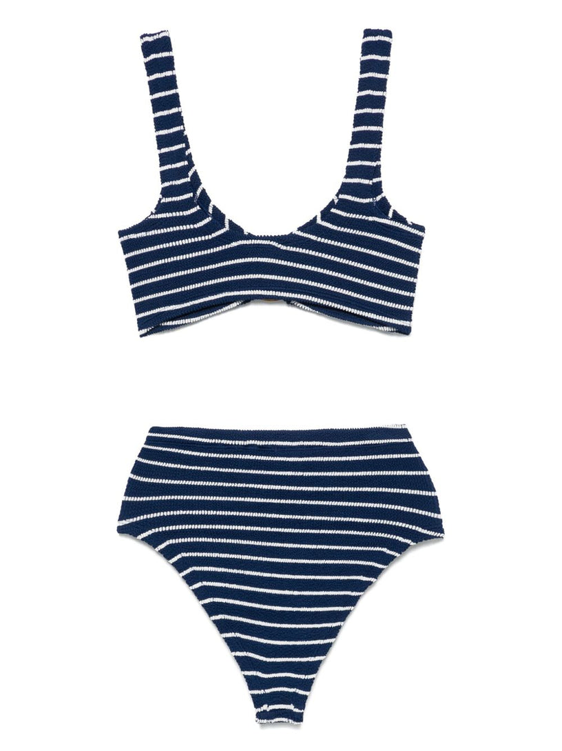 Nadine Bikini Striped Navy Blue/White
