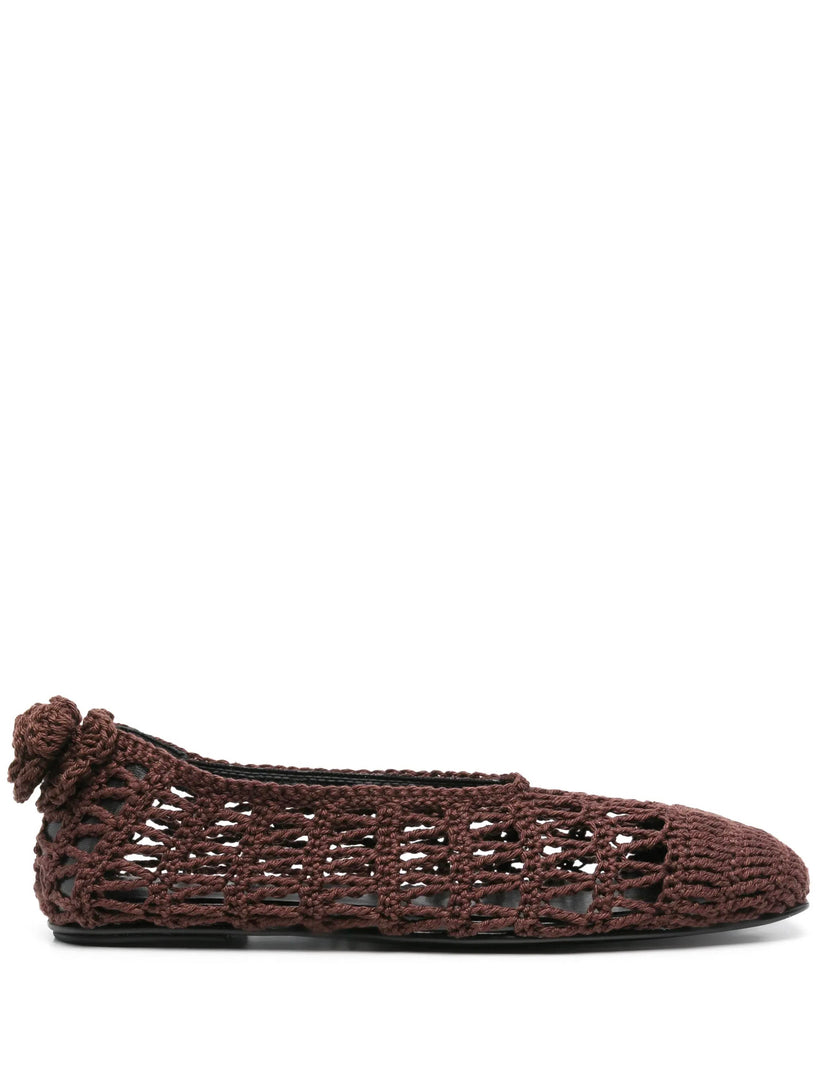Crochet ballet flats