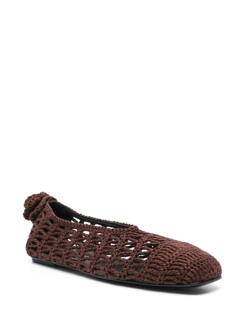 Crochet ballet flats
