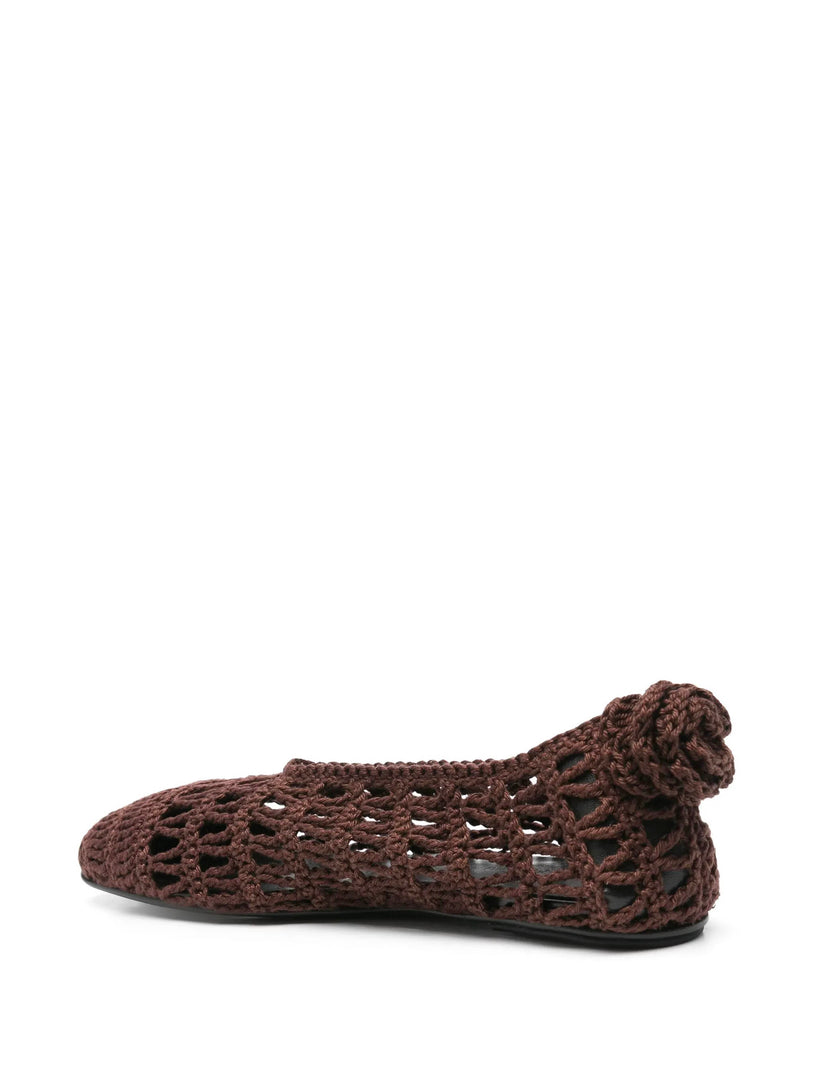 Crochet ballet flats