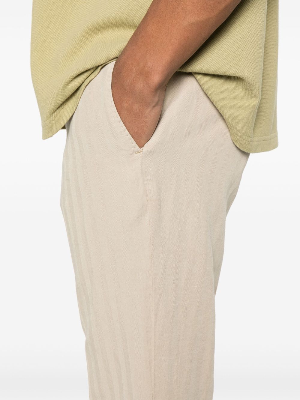 Cotton and linen trousers