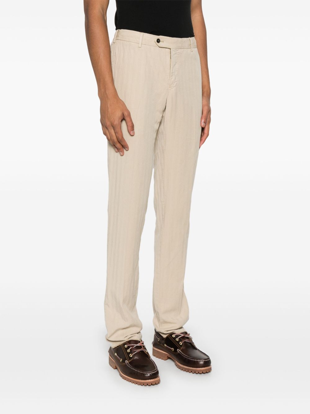 Cotton and linen trousers