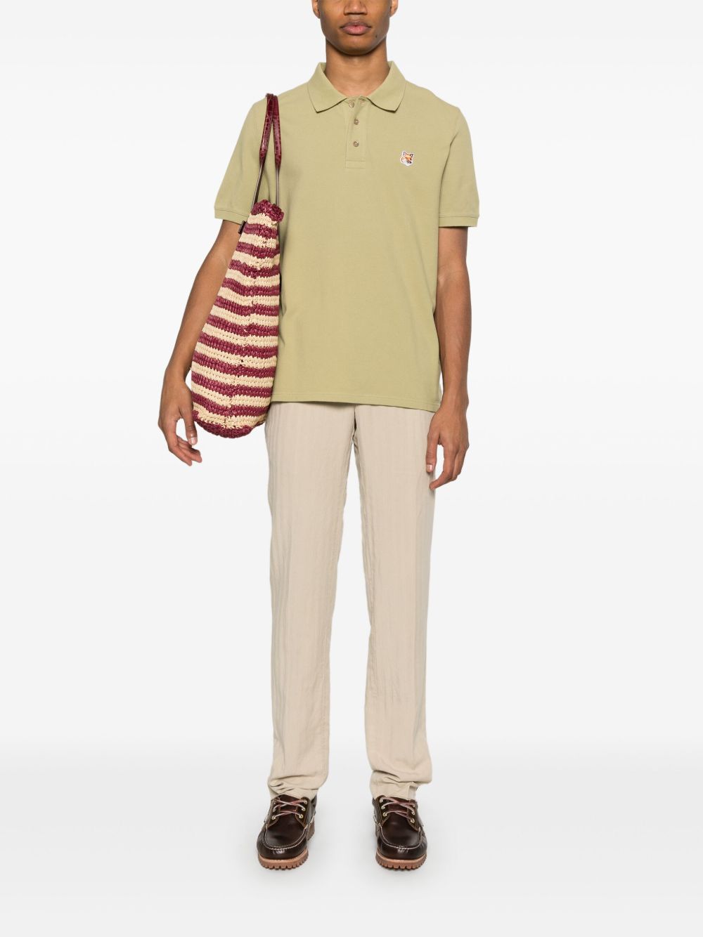 Cotton and linen trousers