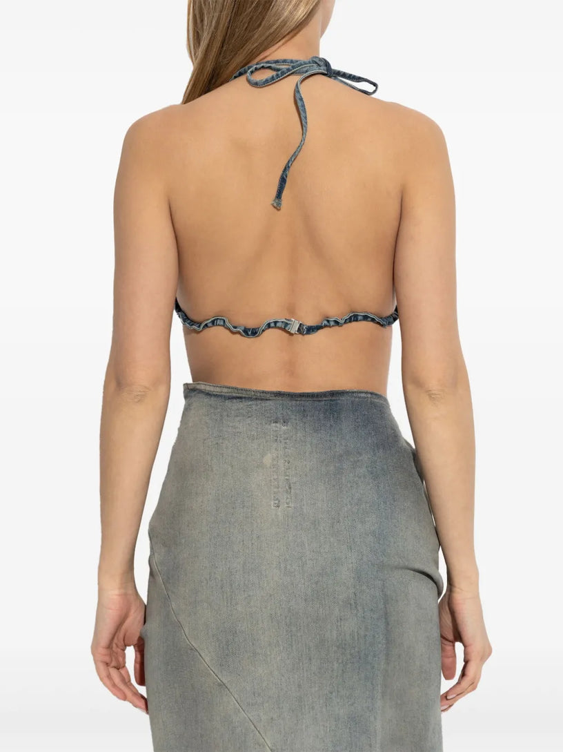 Denim bra
