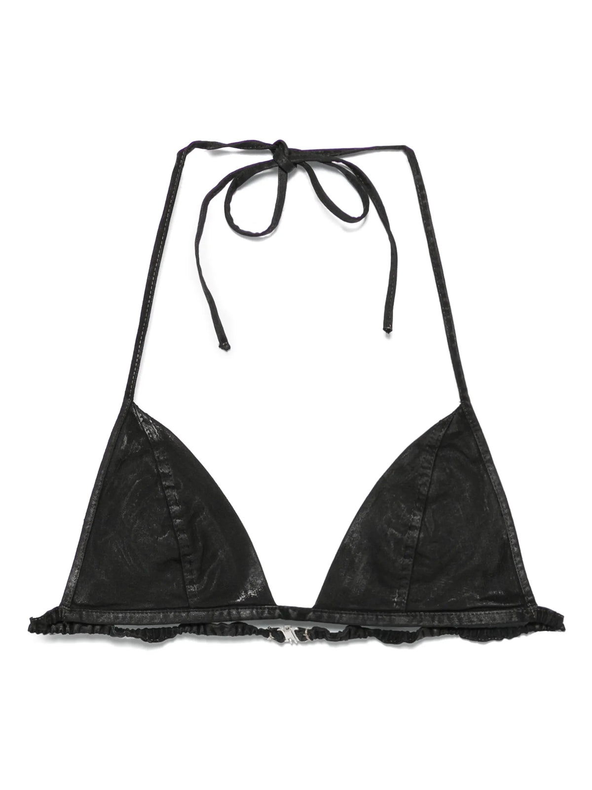Overdyed denim bra