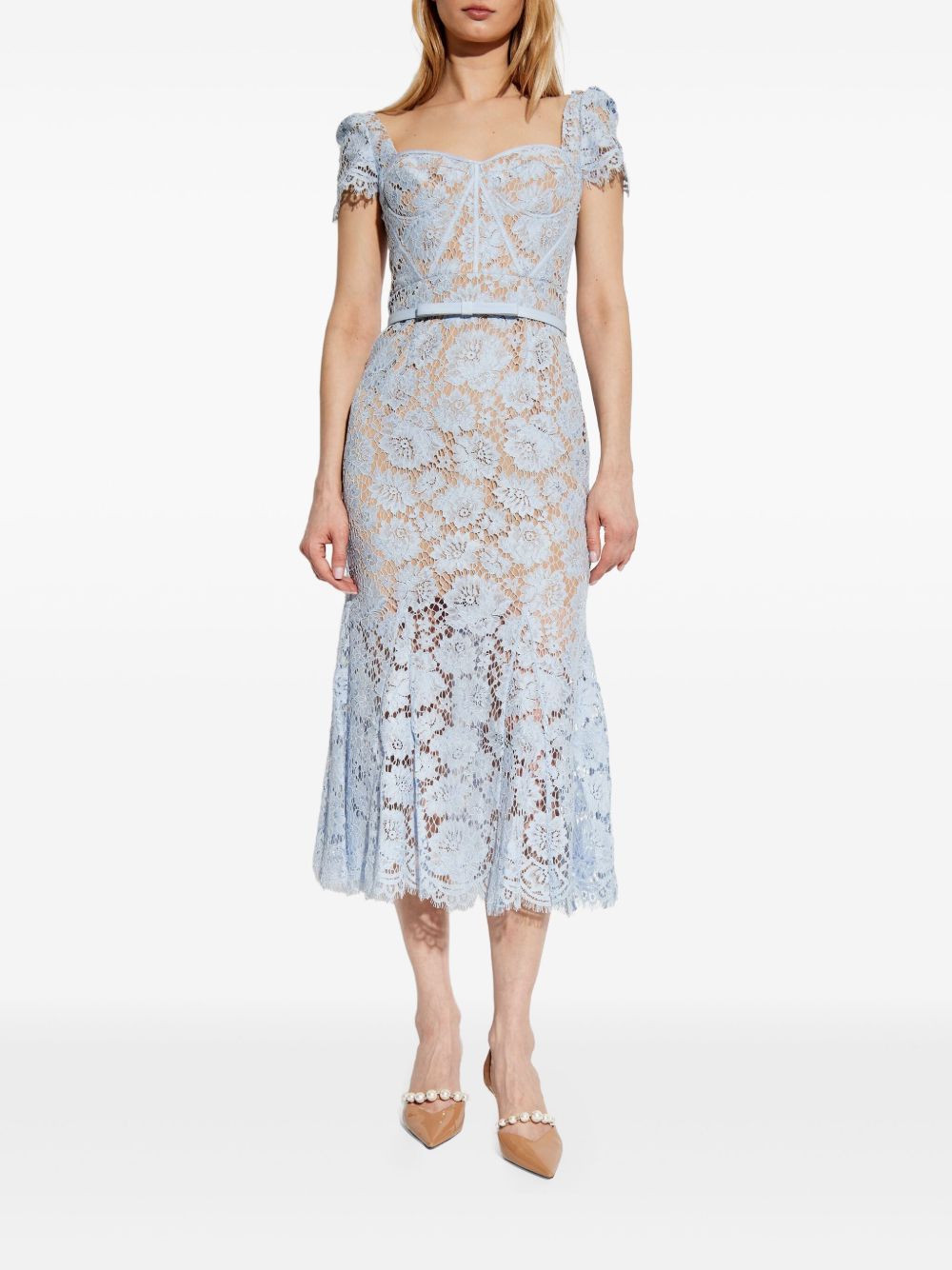 Lace midi dress