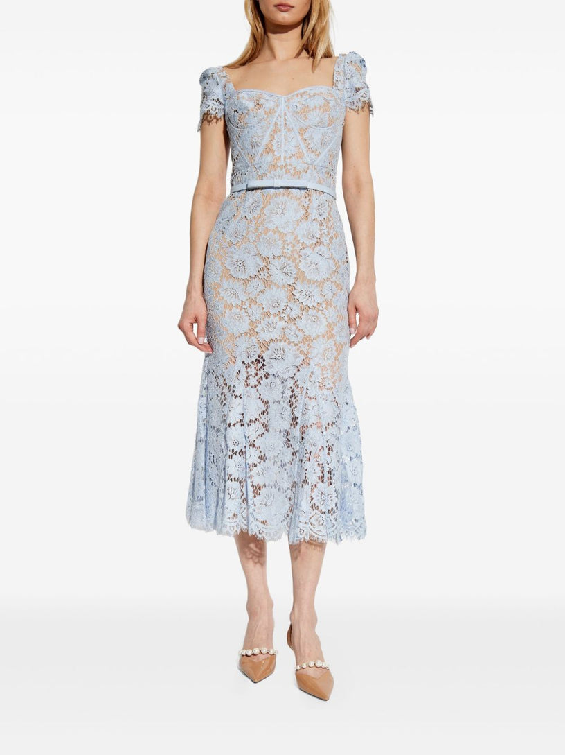 Lace midi dress