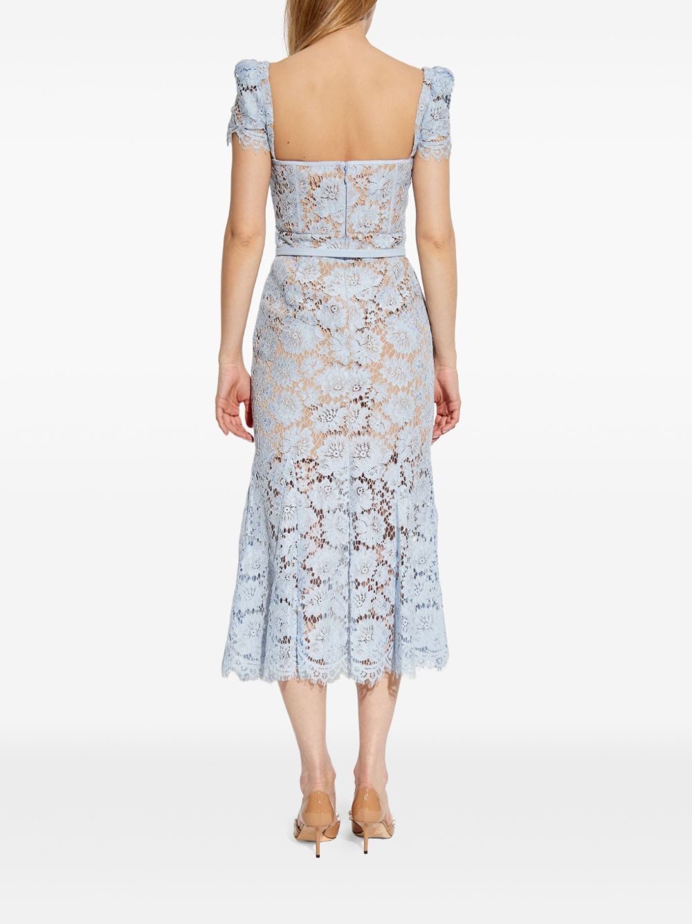 Lace midi dress