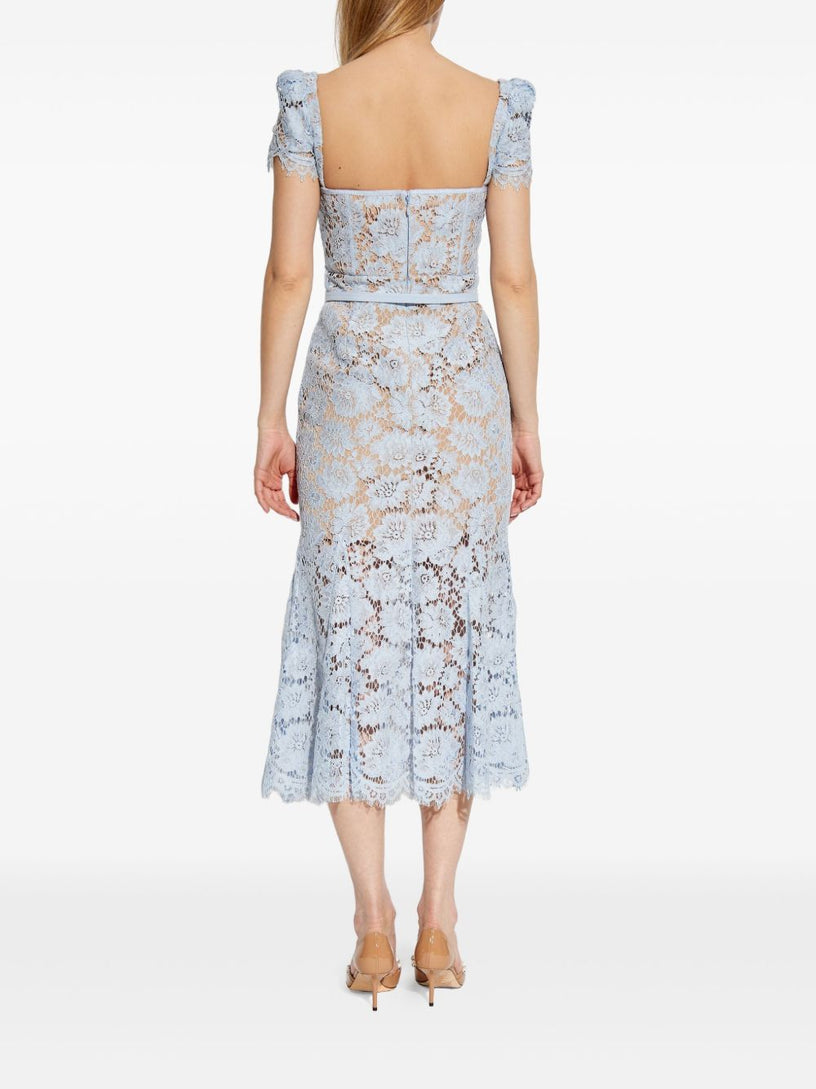 Lace midi dress