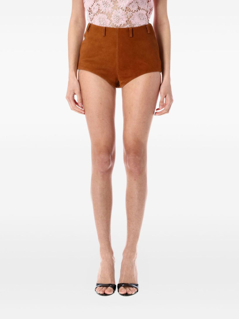 Suede shorts