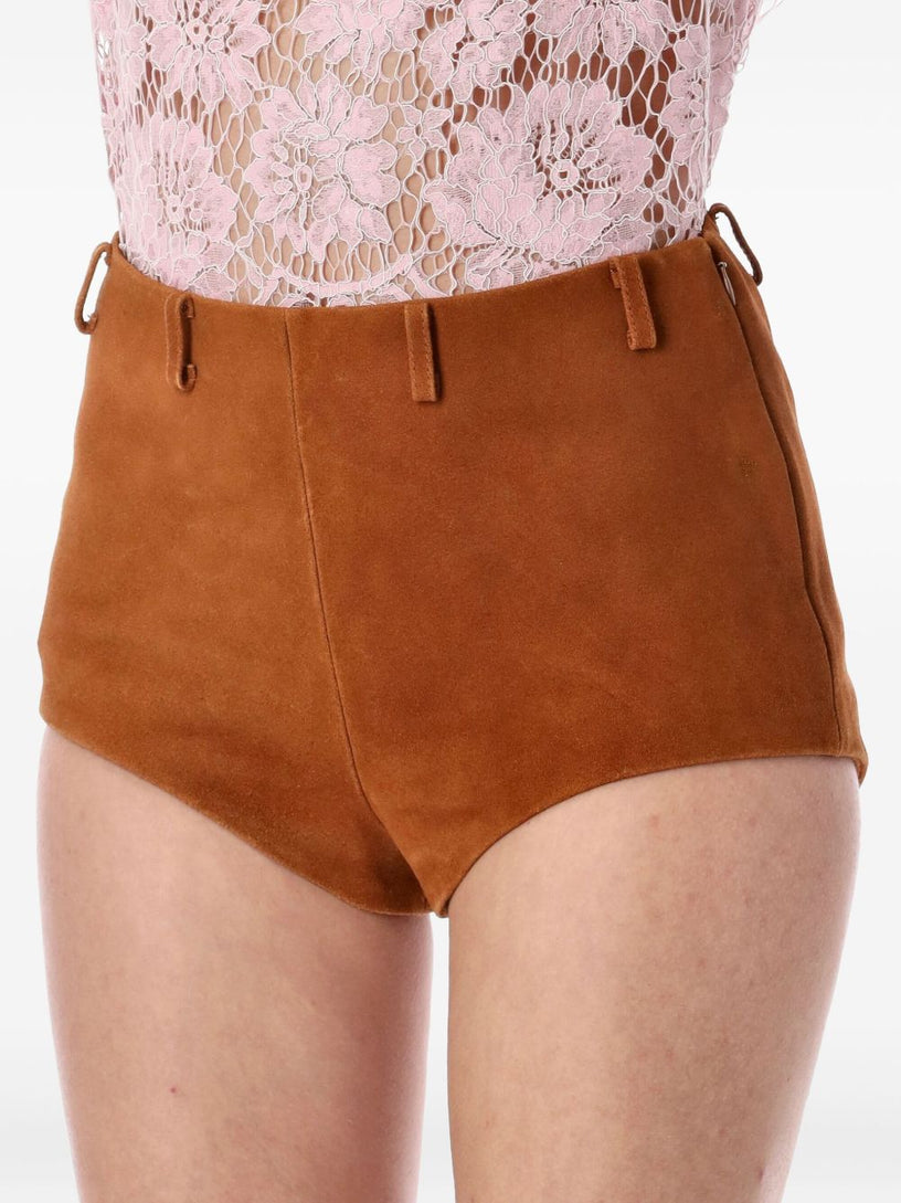 Suede shorts