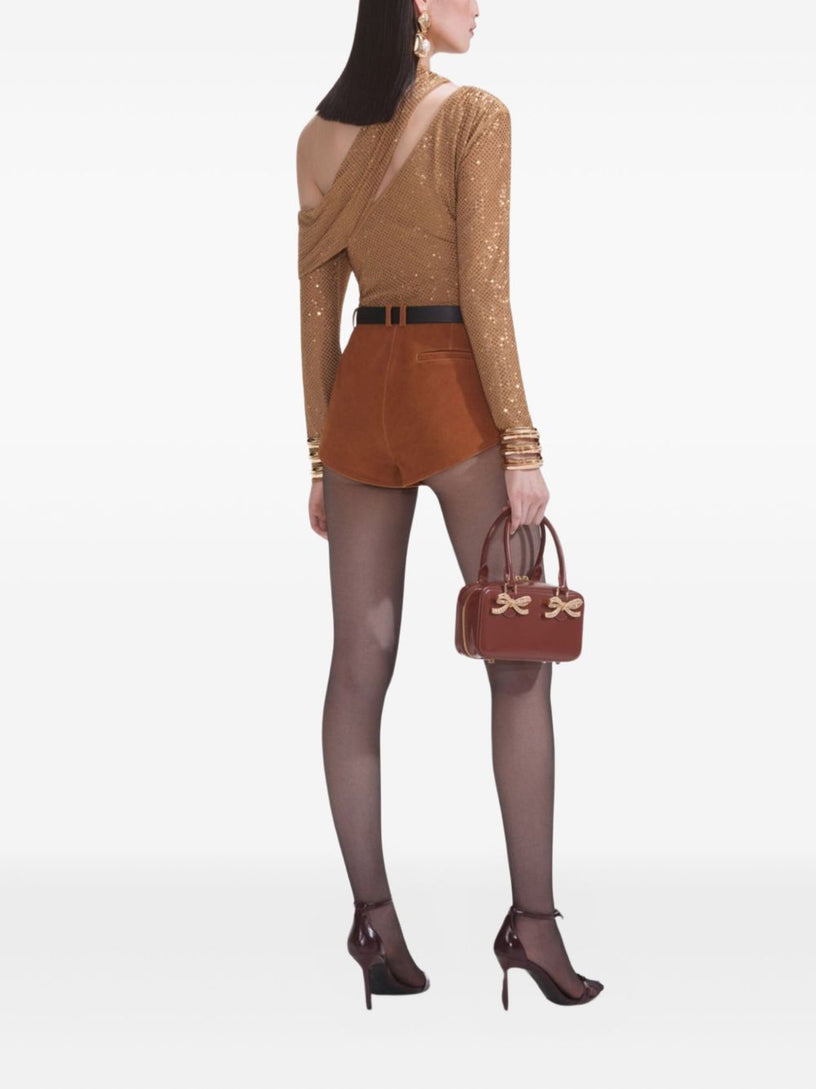 Rhinestone gathered top