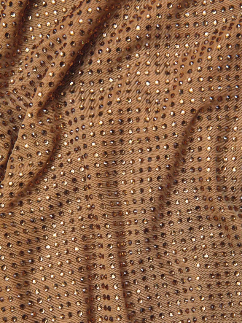 Rhinestone gathered top